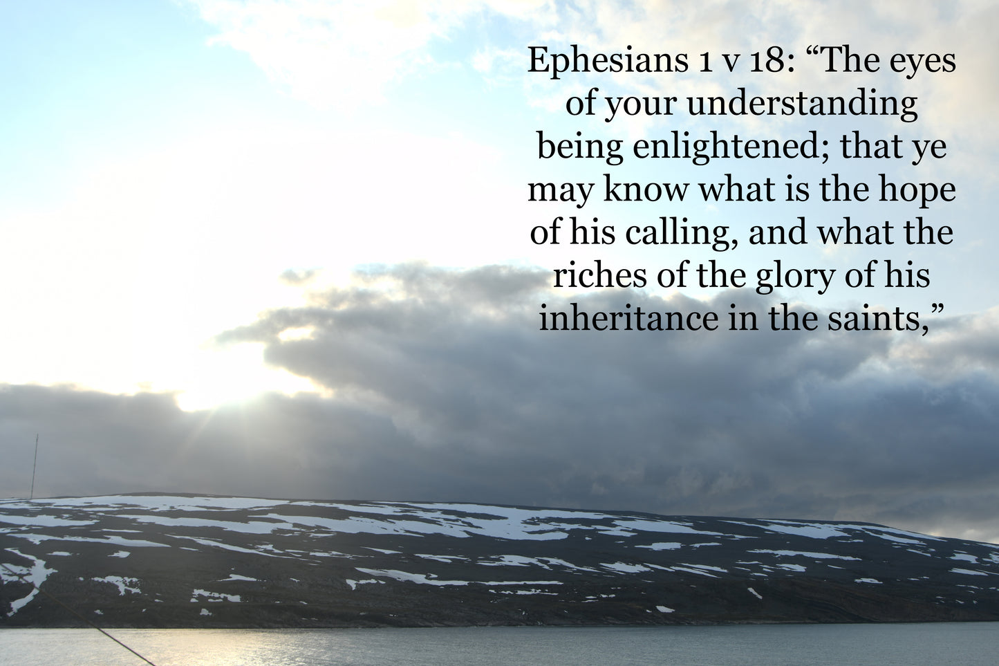 Ephesians 1 v 18