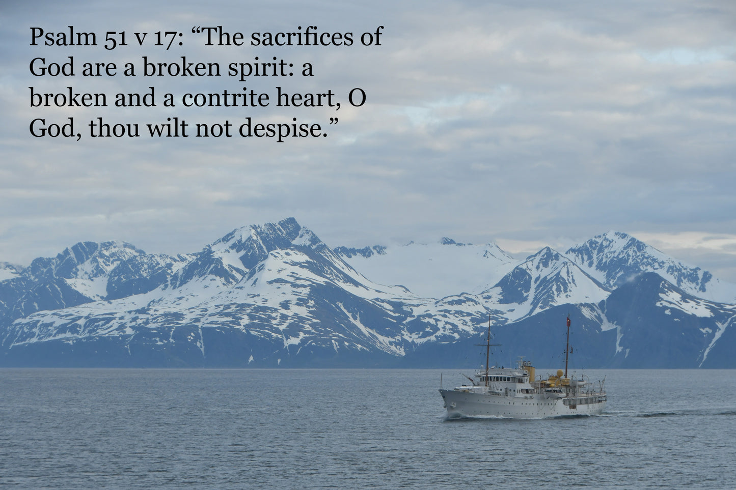 Arctic landscape cards with Biblical text Pack 2.